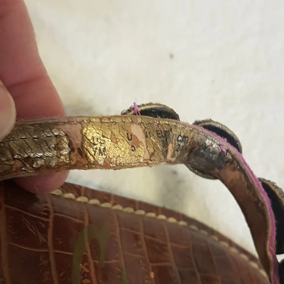 Sam Edelman  jewel embellished leather flip flops - Picture 7 of 12